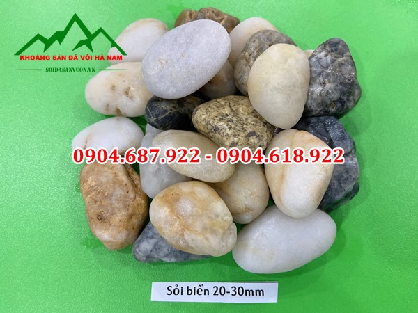 bán sỏi cuội ba màu