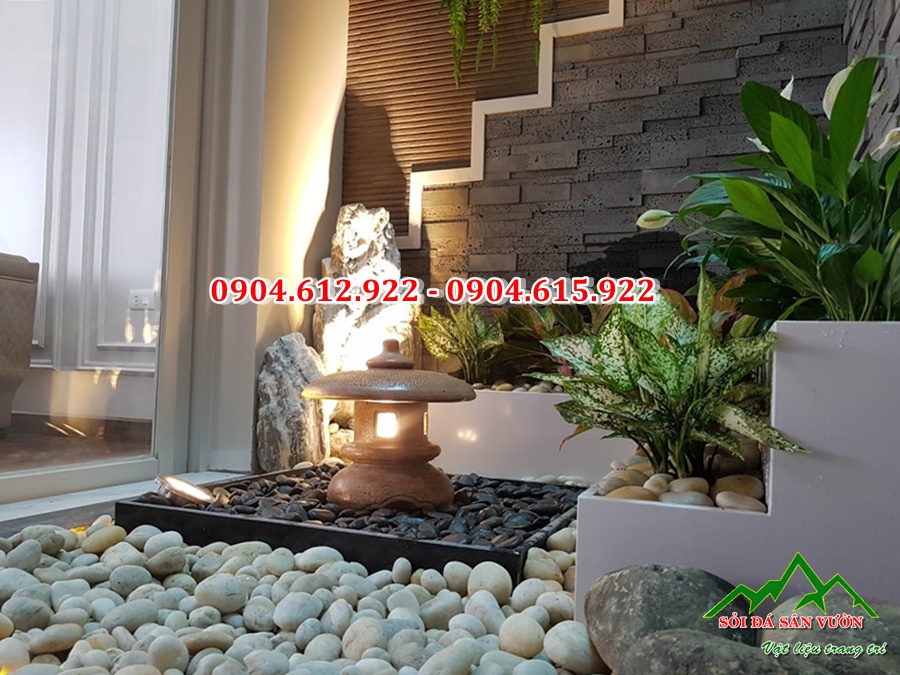 sỏi cuội trắng tự nhiên