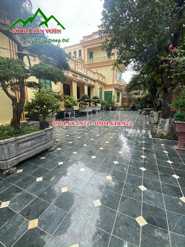 Bán đá xanh rêu lát sân