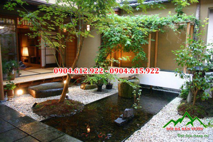 ứng dụng của sỏi trang trí