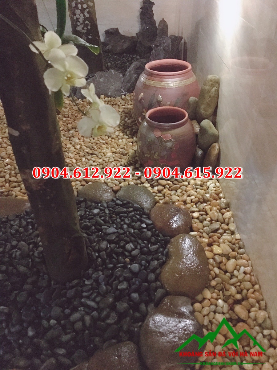báo giá sỏi trang trí sân vườn