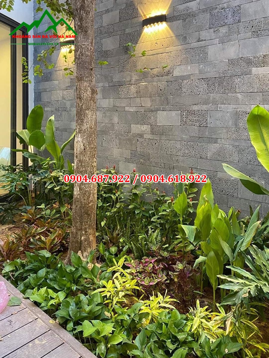 đá ong xám ốp tường tại hà nội