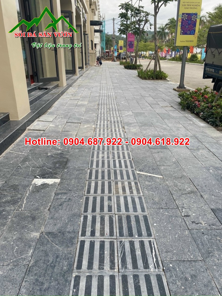 đá lát vỉa hè chống trơn
