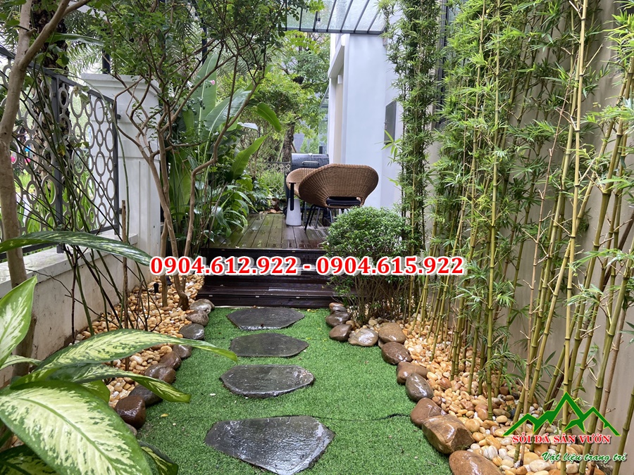 đá bước dạo rải sân vườn
