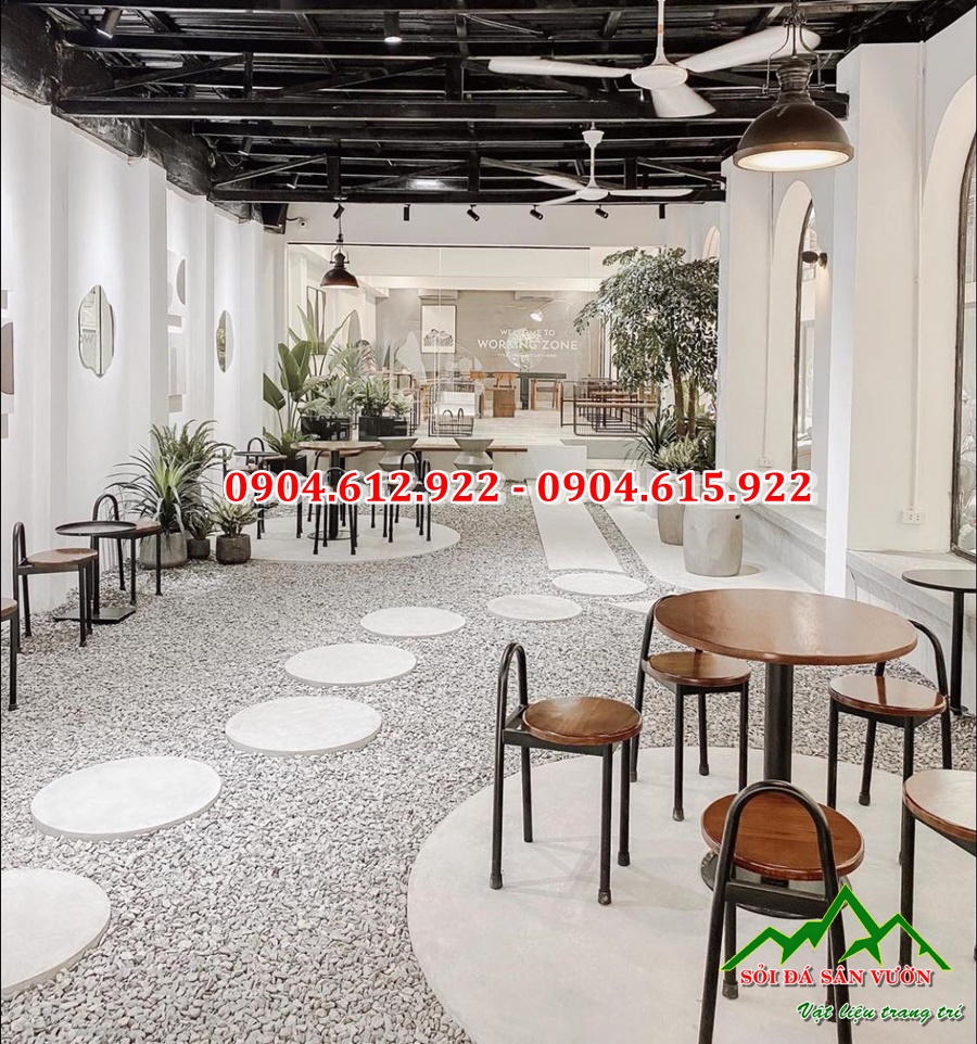 địa chỉ bán sỏi rải quán cafe