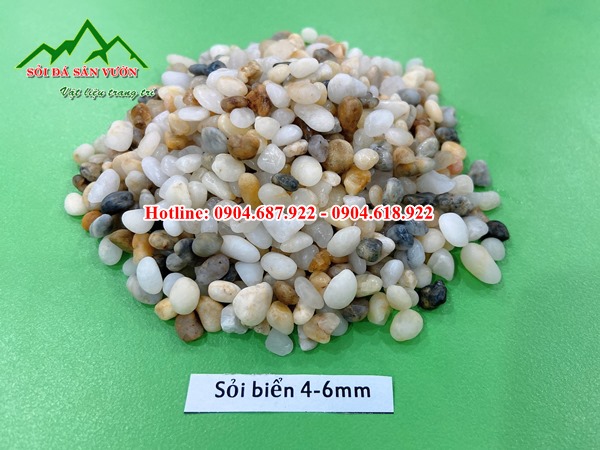 bán sỏi biển 3 màu làm sỏi rửa