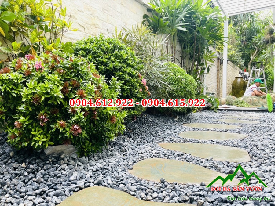 công dụng của sỏi trang trí sân vườn