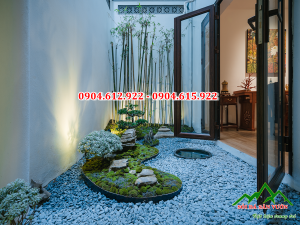 công dụng của sỏi trang trí sân vườn