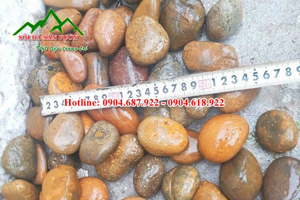 Sỏi nâu rải sân vườn