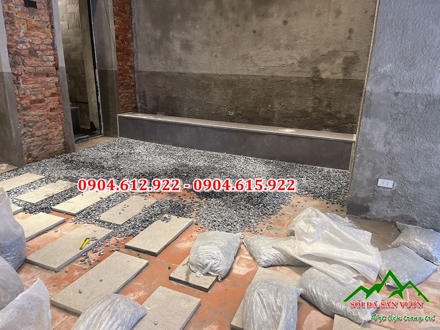 báo giá sỏi rải quán cafe