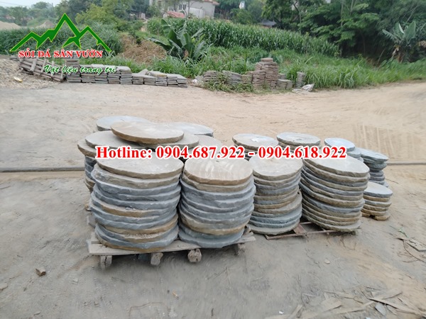 Đá bước dạo sa thạch tròn