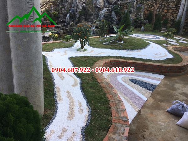 Bán sỏi trắng muối rải sân