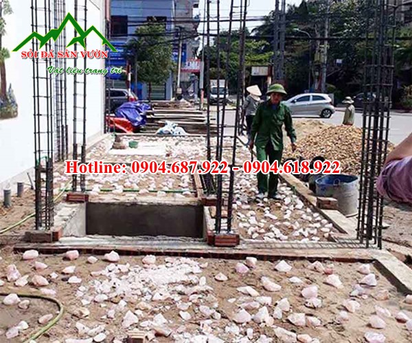 Vụn thạch anh rải nền nhà