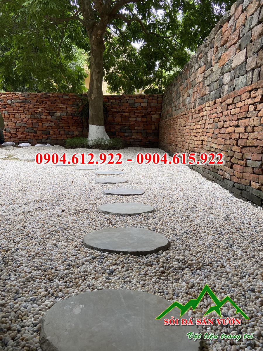 sỏi biển rải sân vườn