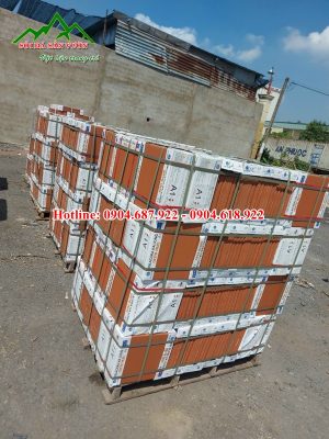 gạch gốm đỏ lát sân
