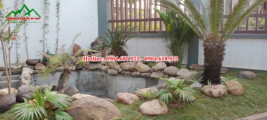 bán đá cuội làm hồ koi