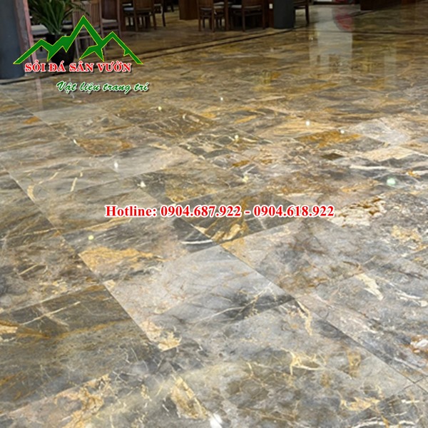 đá dăm kết vàng lát nền