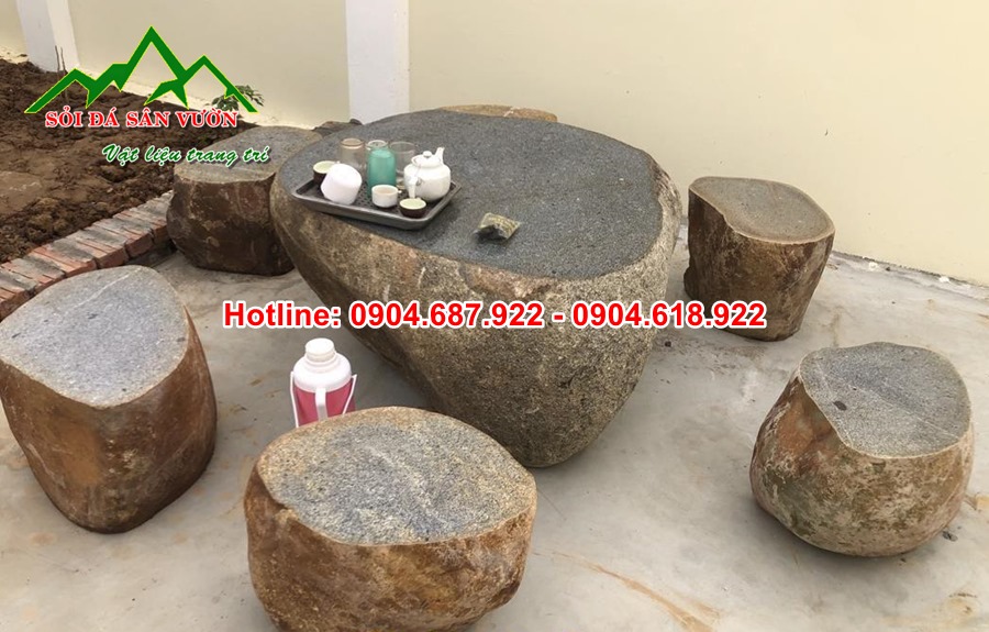 cung cấp bộ bàn ghé đá cuội