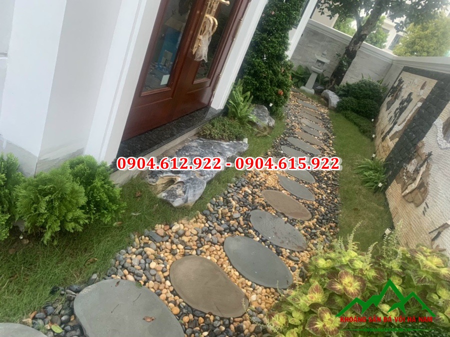 địa chỉ bán sỏi trang trí lối đi sân vườn