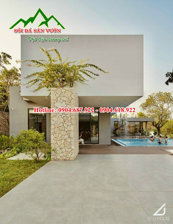 Bán đá rối vàng kem ốp tường