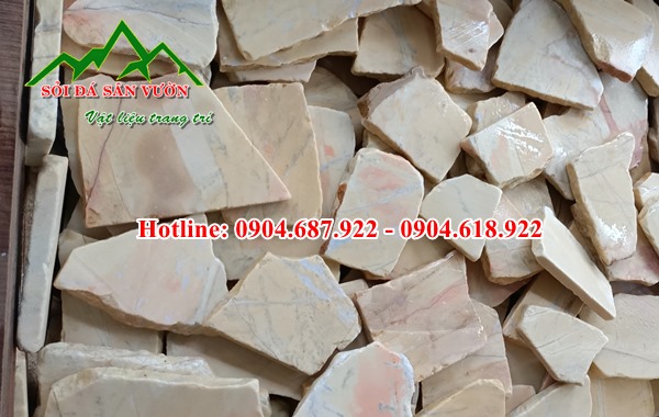 Bán đá rối vàng kem ốp tường