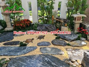 Sỏi vàng mini trang trí sân vườn tiểu cảnh