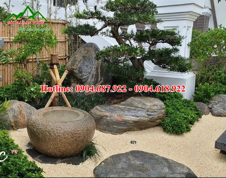 sỏi vàng nhân tạo trang trí tiểu cảnh