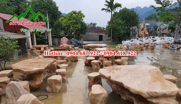 xưởng sản xuất bàn ghế đá tự nhiên