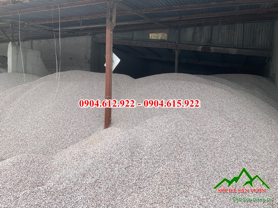 xưởng sản xuất sỏi hồng quay