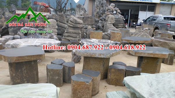 bộ bàn ghế đá tự nhiên