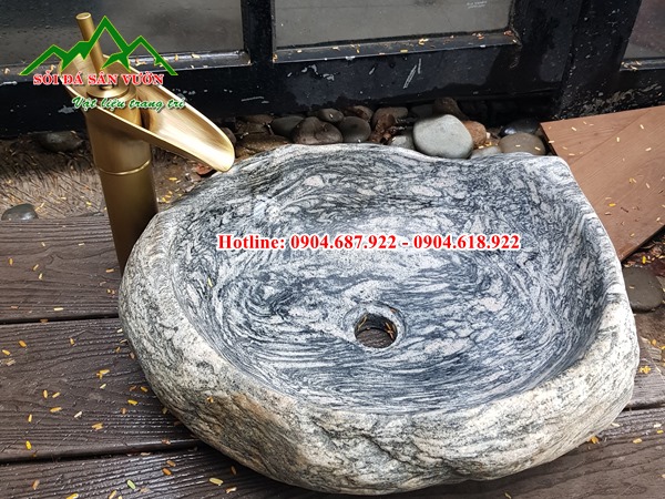 Bán chậu rửa mặt đá cuội