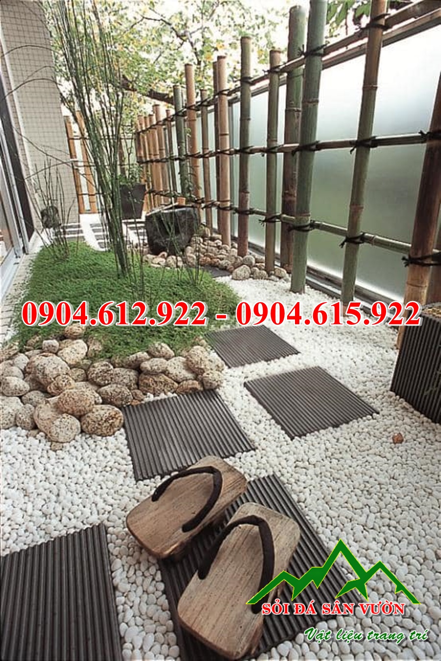 địa chỉ bán sỏi trang trí sân vườn