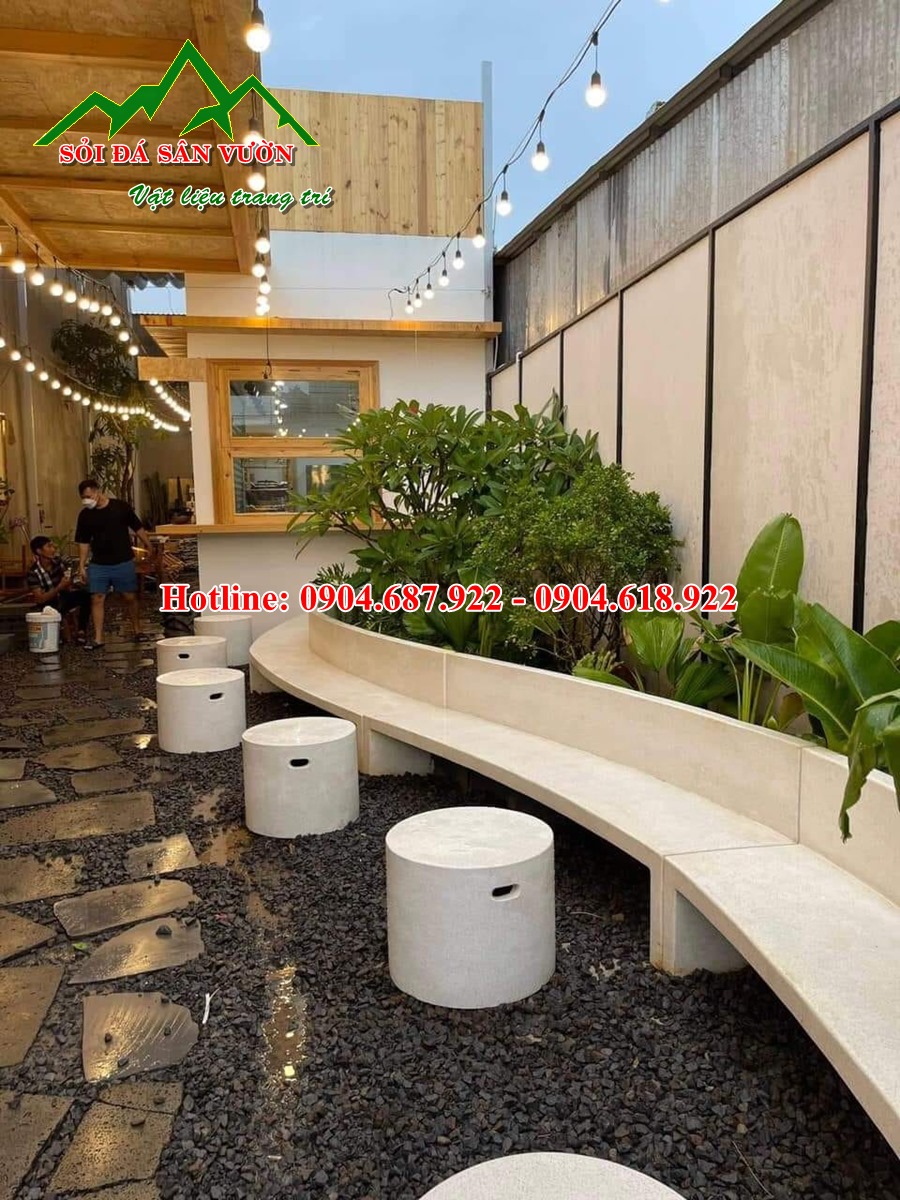 Bán sỏi rải sân vườn