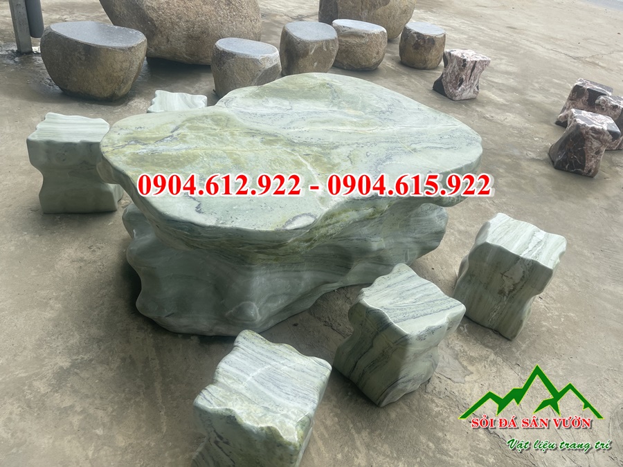 địa chỉ bán bàn ghế đá tự nhiên nguyên khối
