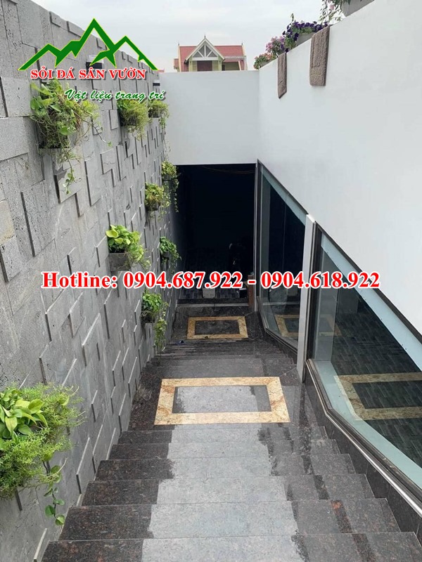 Đá ong xám ốp tường