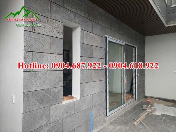 Mẫu đá ong xám ốp tường