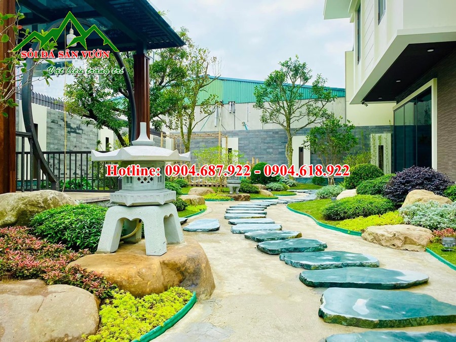 đá bước dạo xanh rêu