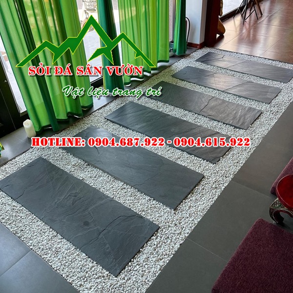 Đá chẻ đen trang trí