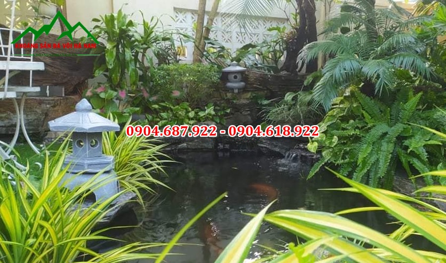 mẫu đèn đá hồ cá