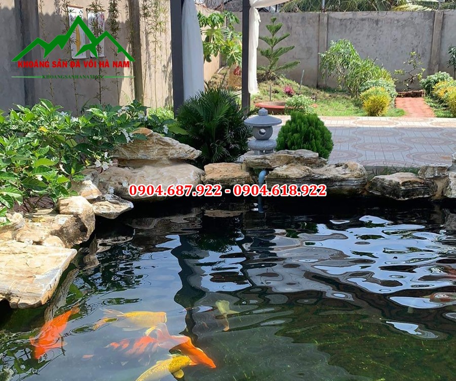 Đèn đá trang trí hồ cá koi