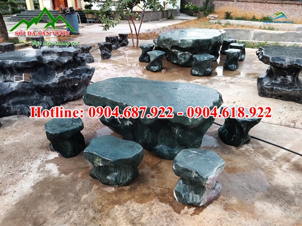 xưởng chế tác bàn ghế đá tự nhiên