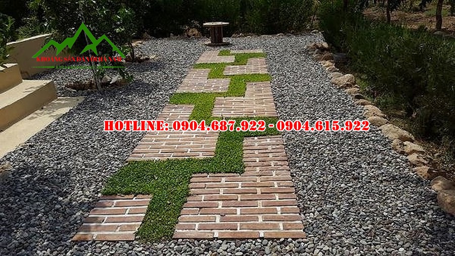 đá dăm đen rải nền