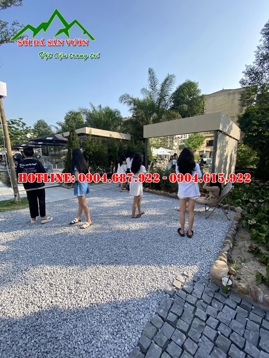 bán sỏi rải sân vườn