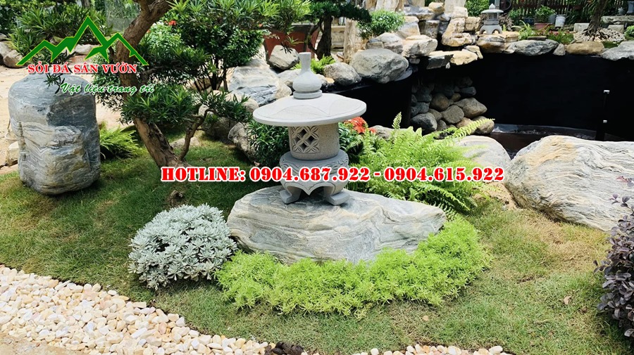 Đá cuội vân mây trang trí cảnh quan