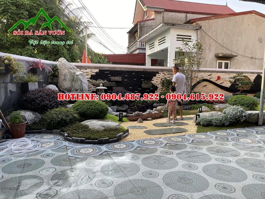 Cung cấp đá cuội vân mây trang trí