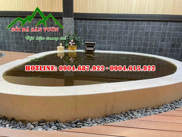 Sỏi đen rải trang trí tiểu cảnh