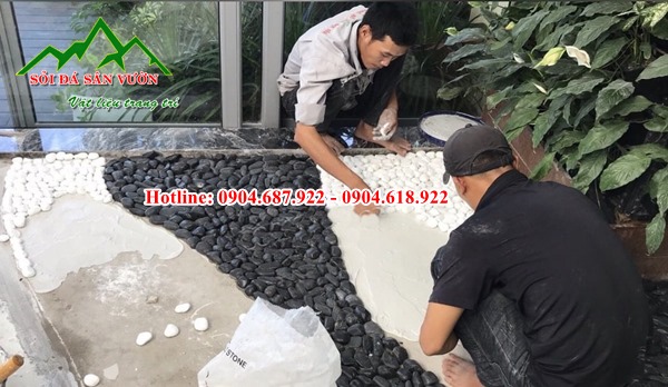 Bán sỏi trang trí rải sân vườn