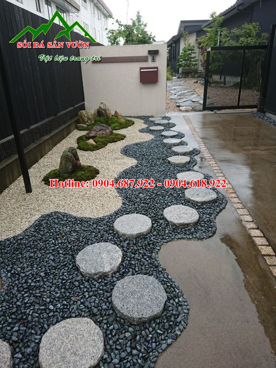 Sỏi trang trí màu đen trang trí
