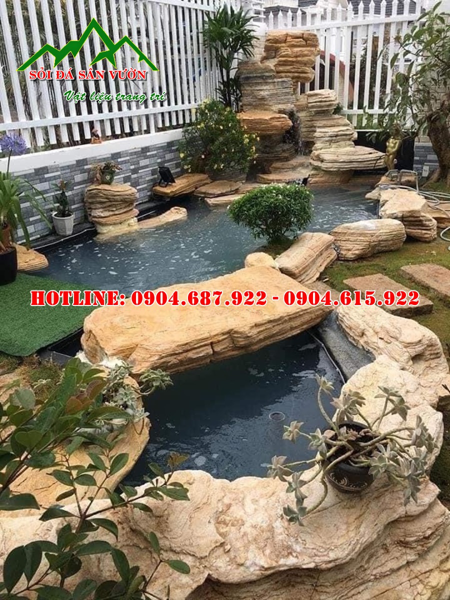 Mẫu đá cổ thạch làm hồ cá