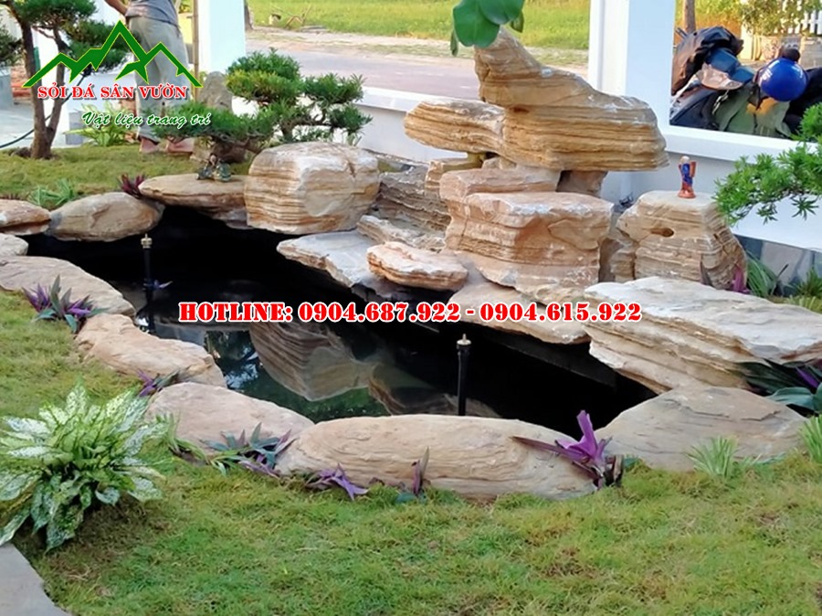 mẫu đá cổ thạch làm hồ cá